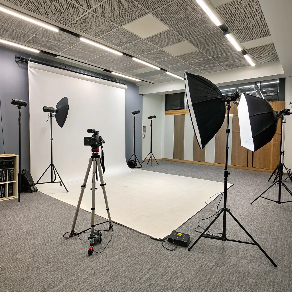 Modern photo studio setup